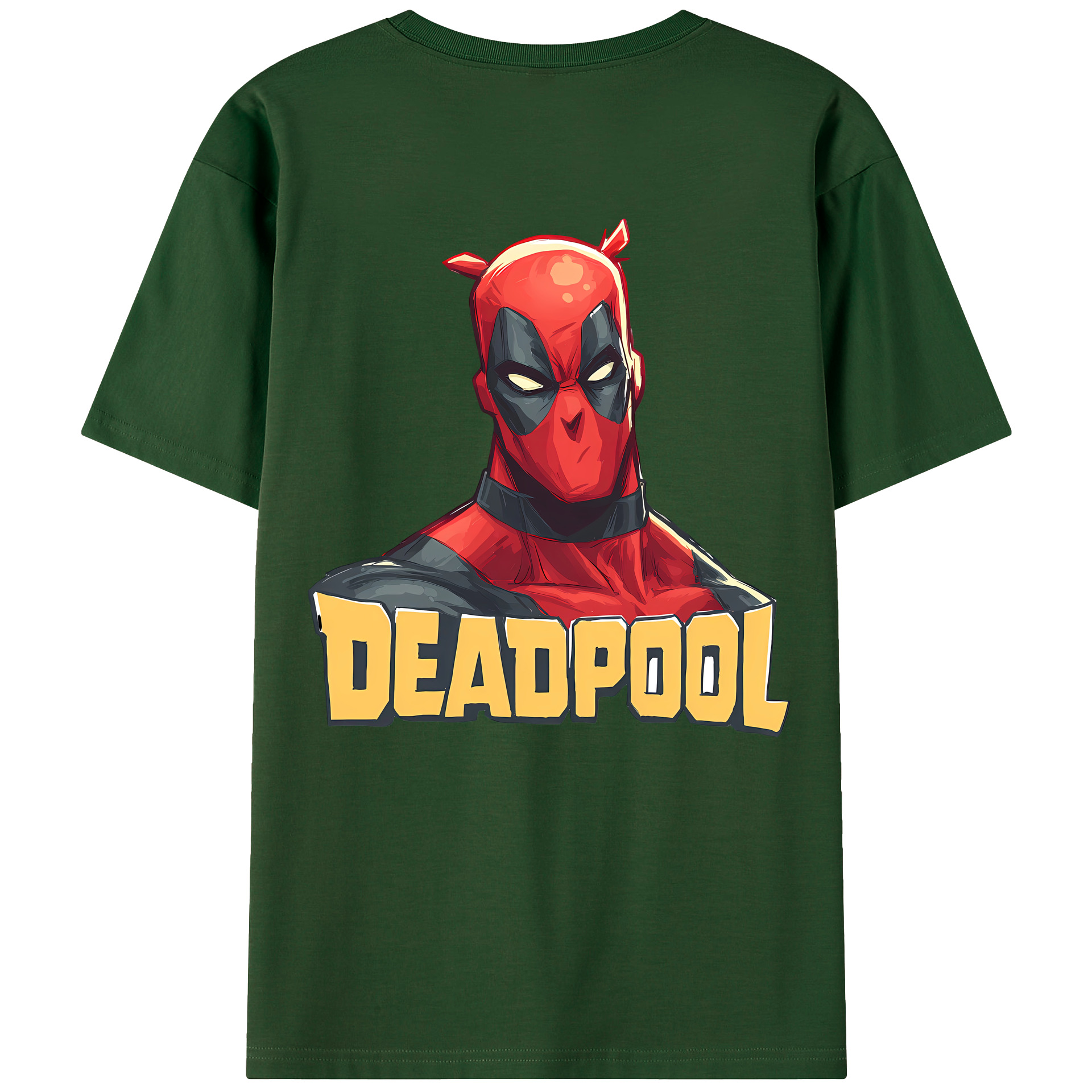 （画像用） Deadpool デッドプール 綿100％半袖Tシャツ（背面プリント）